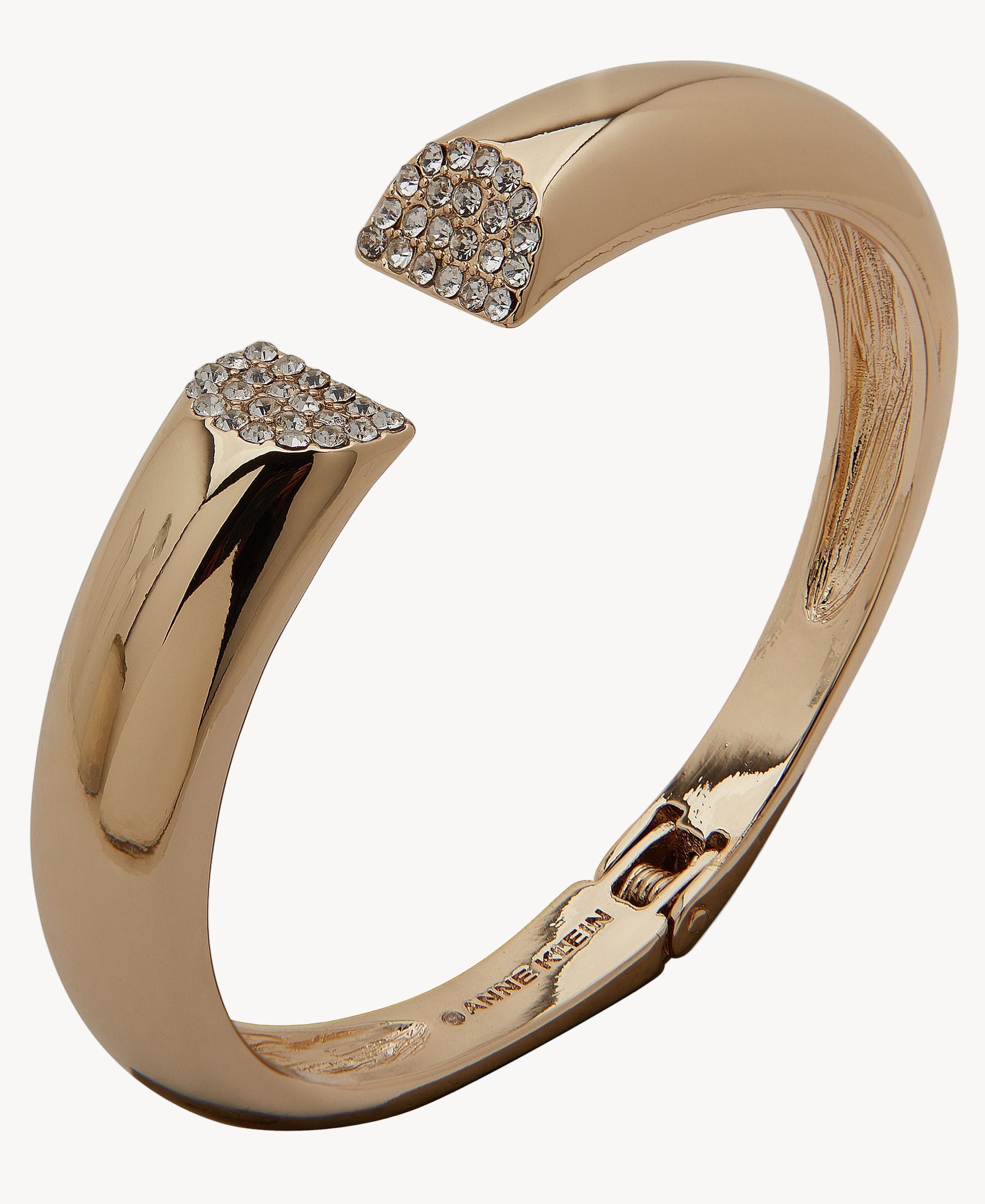 سوار آن كلاين جوليري 01B00325 من الذهب الوردي بطرف كريستالي