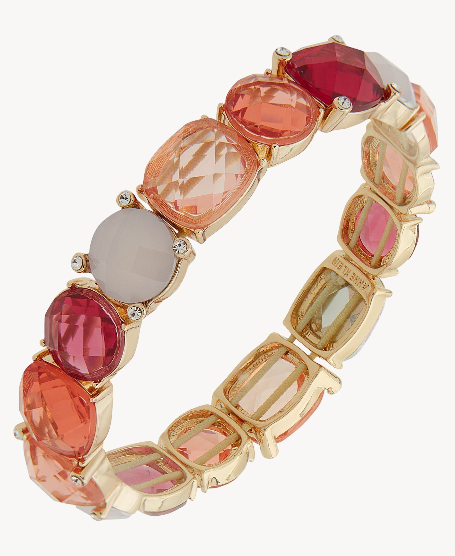 سوار مطاطي من الكريستال الأحمر والخوخي من آن كلاين جوليري 01B00702