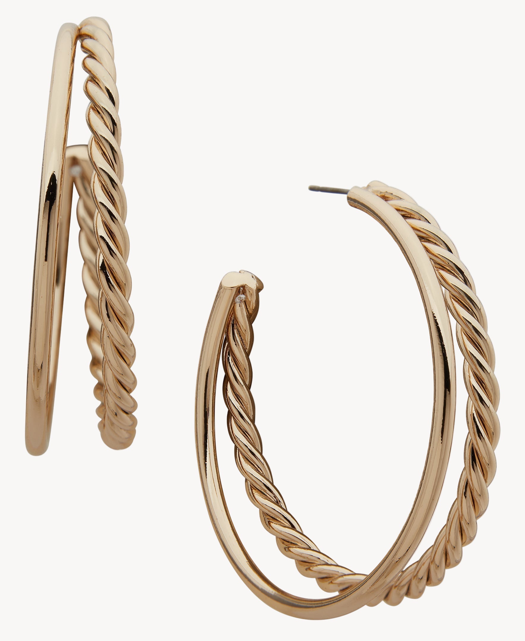 أقراط آن كلاين 01G00363 مزدوجة ملتوية