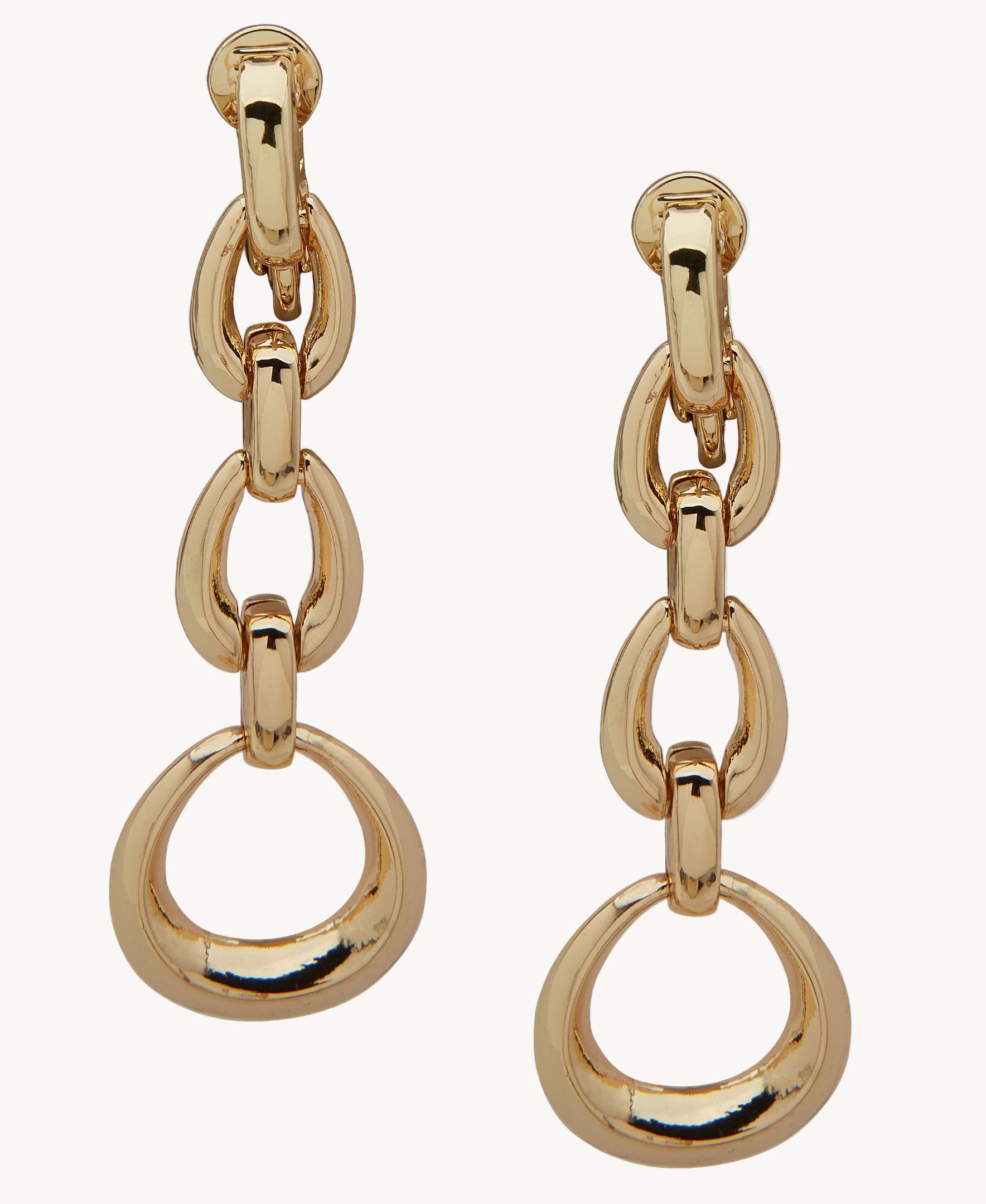 Anne Klein Jewelry 01G00918 Gold Linked Drop Earrings