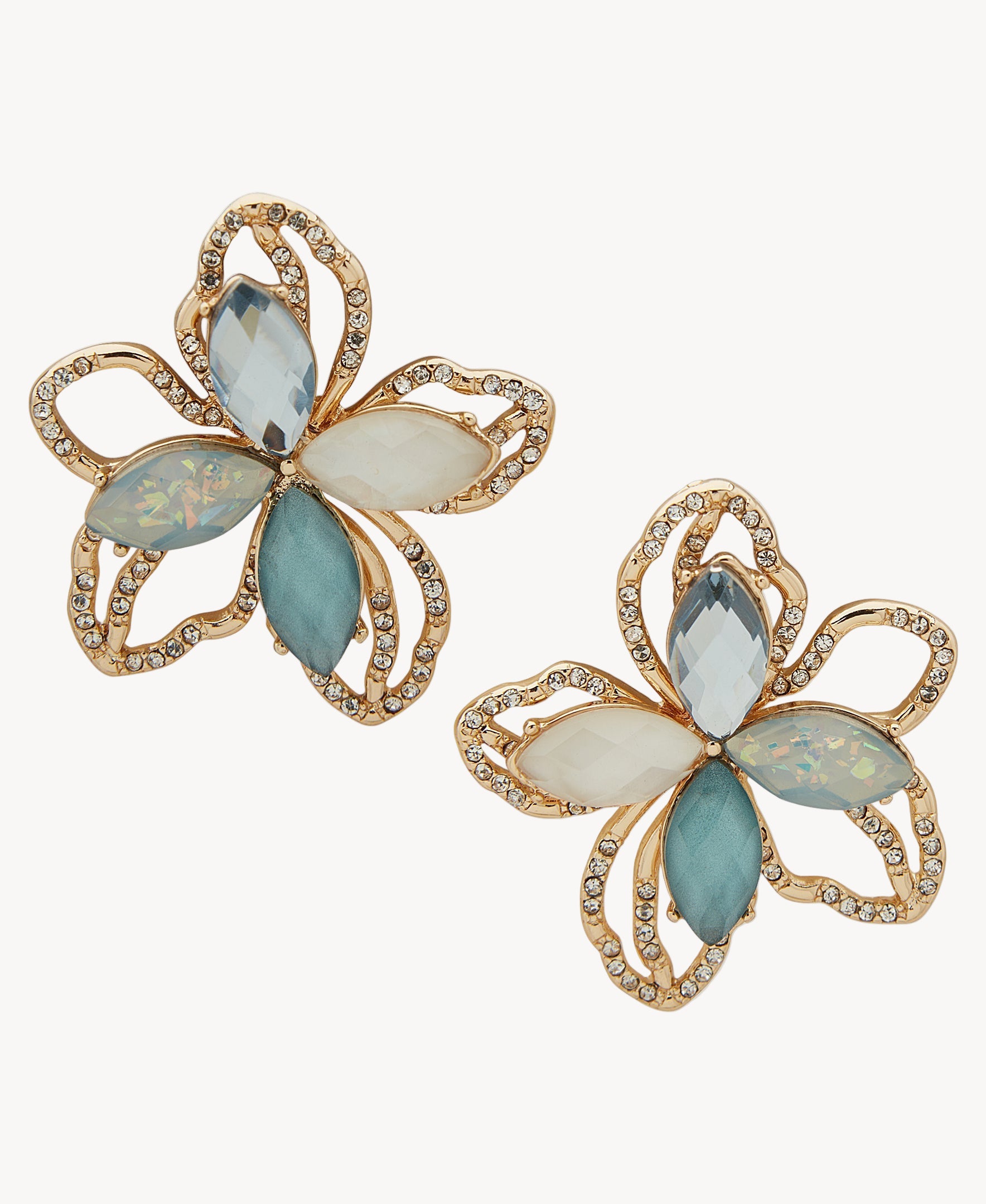 Anne Klein Jewelry 01G00953 Floral Statement Earrings