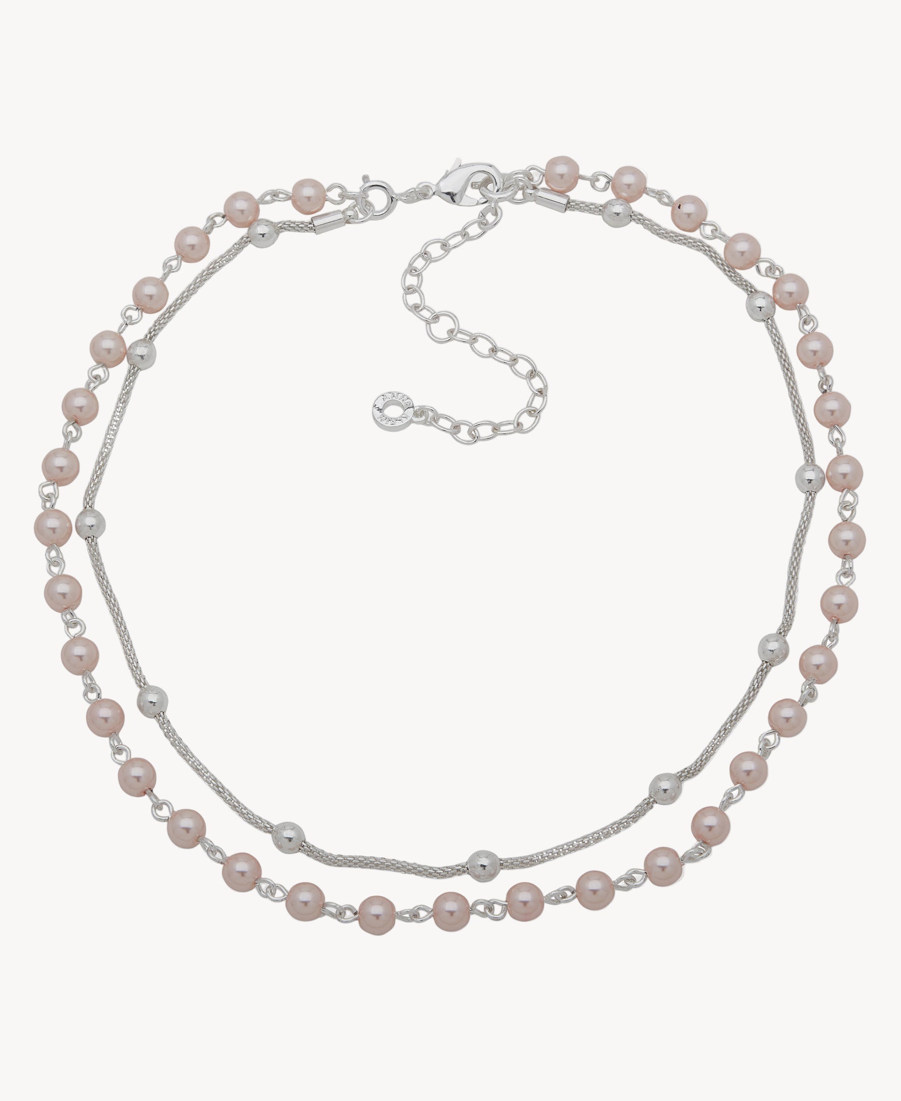 قلادة آن كلاين جوليري 01N00424 بسلسلة من اللؤلؤ متعدد الطبقات