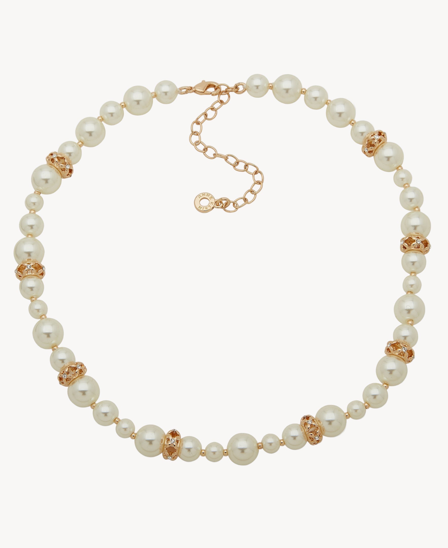 قلادة كلاسيكية مرصّعة باللؤلؤ من آن كلاين جوليري 01N00446