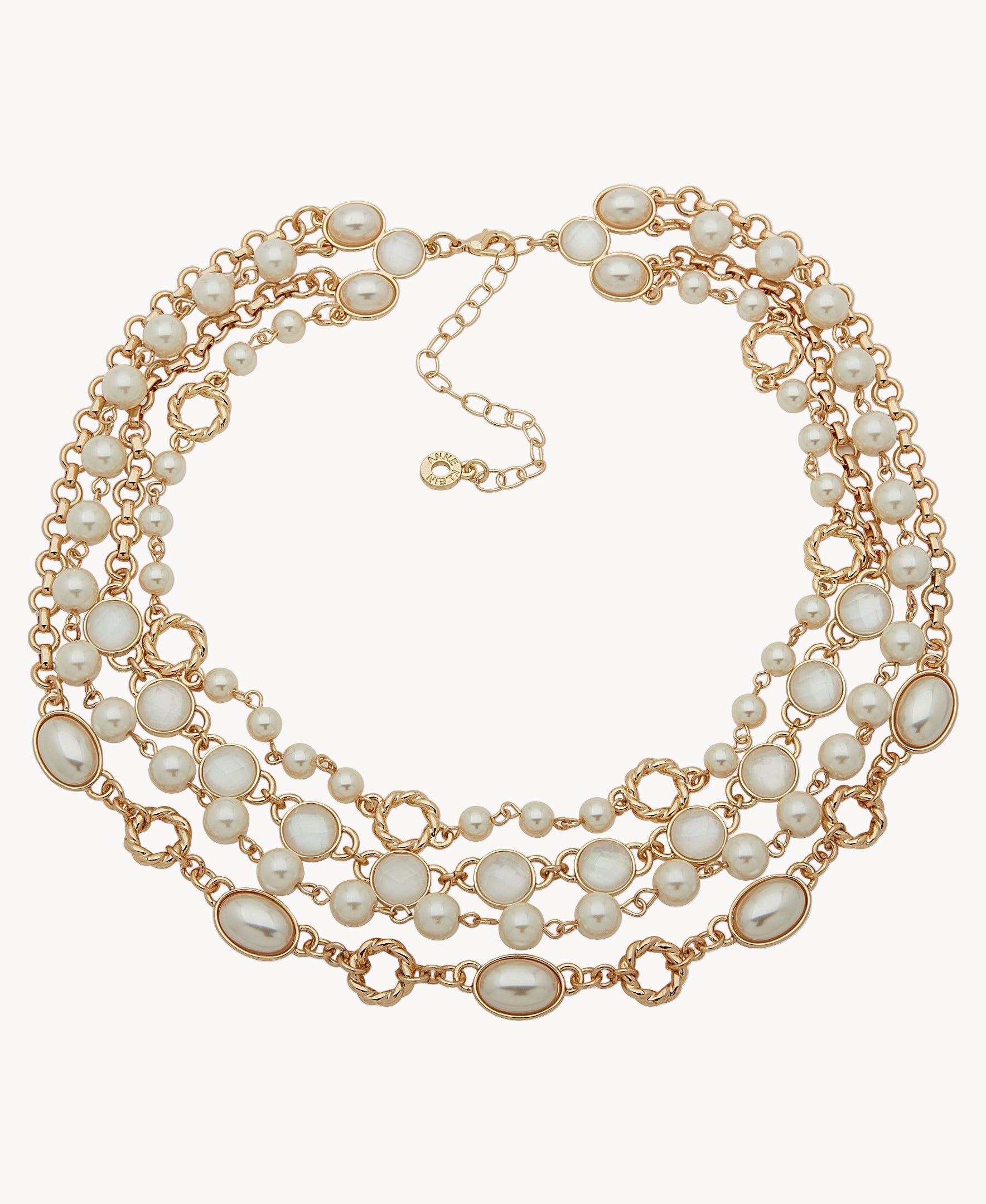 قلادة آن كلاين جوليري 01N00471 متعددة الخيوط من اللؤلؤ