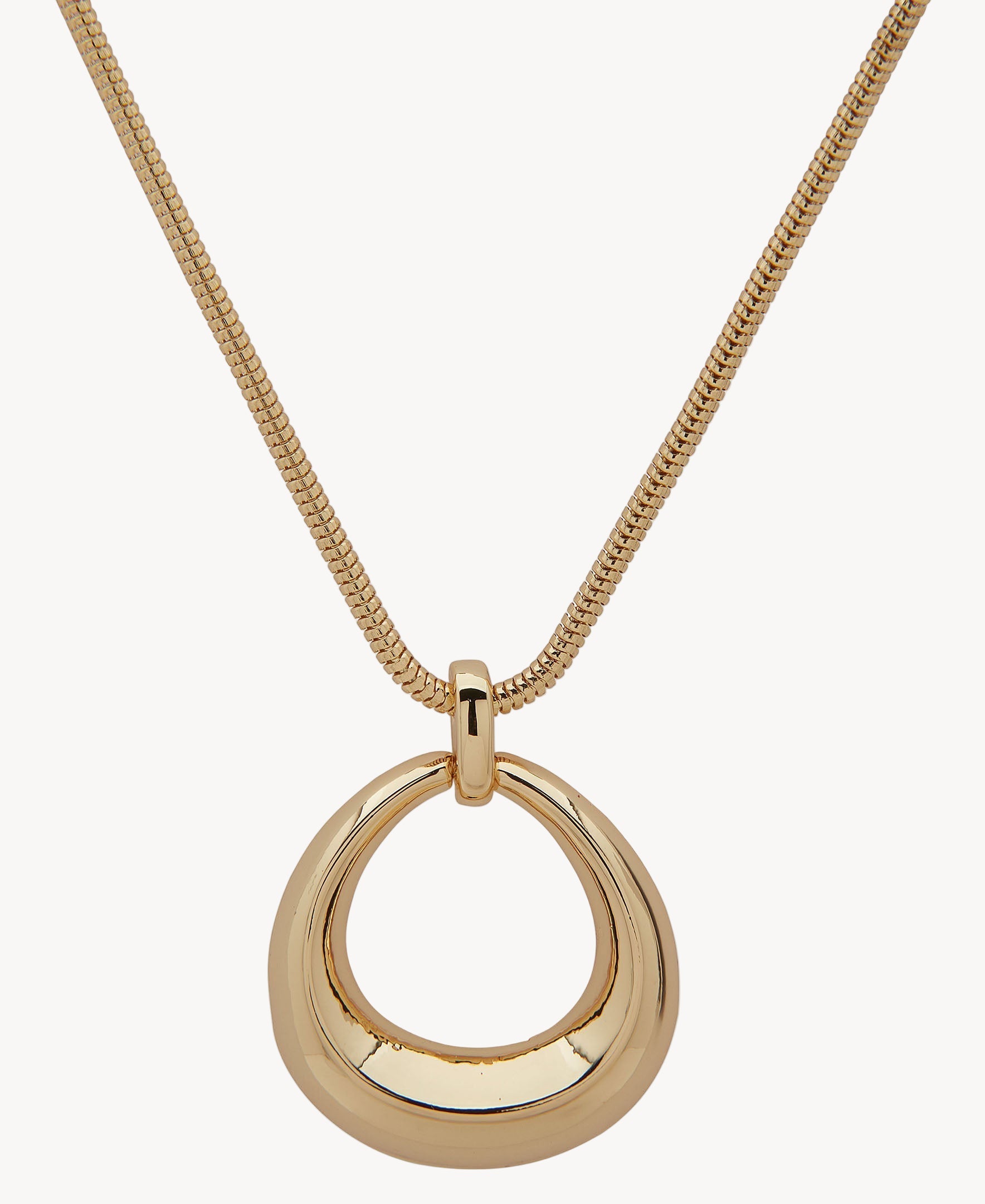 قلادة آن كلاين 01N00474 العصرية من الذهب