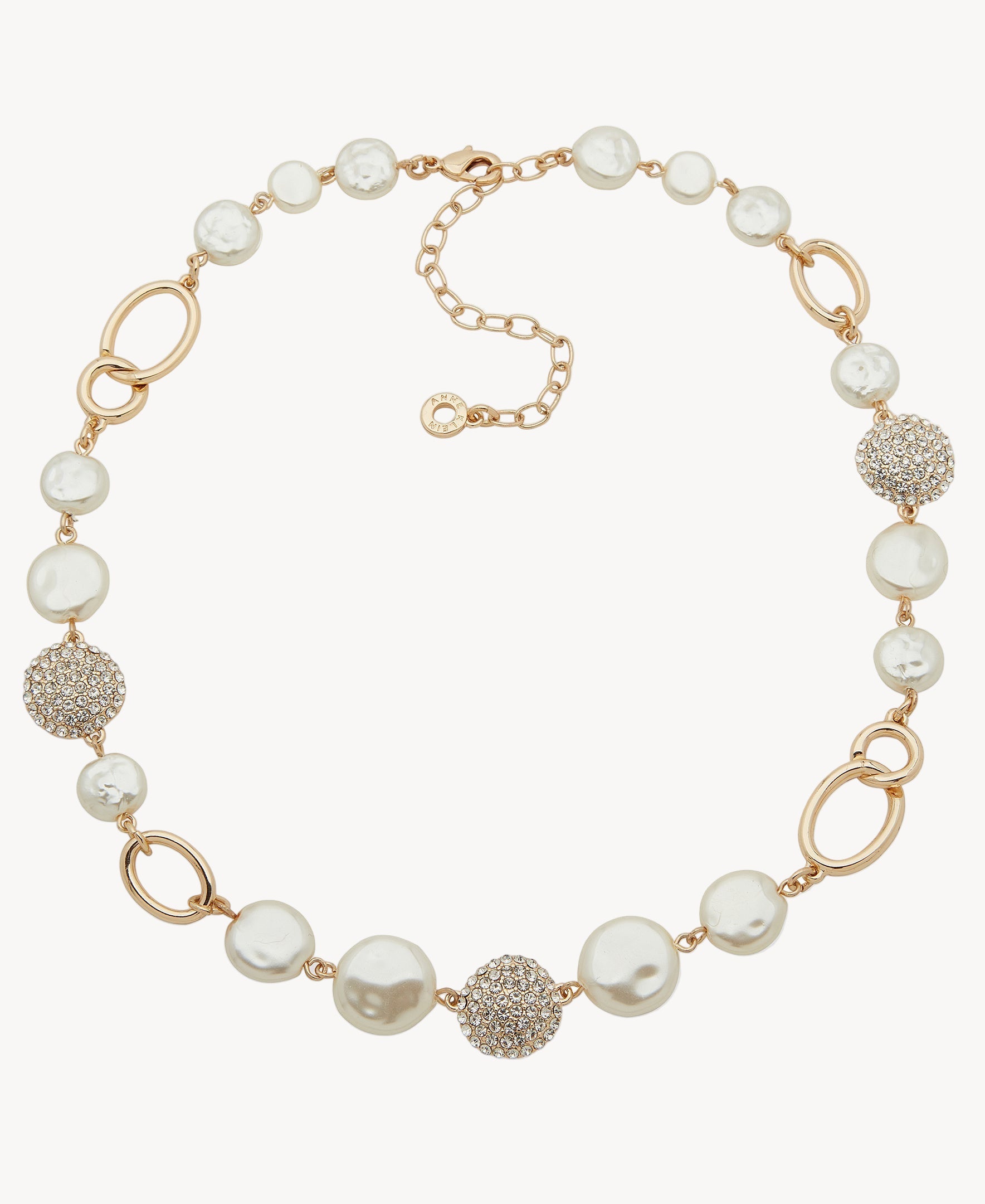 قلادة آن كلاين 01N00477 مزينة باللؤلؤ والكريستال