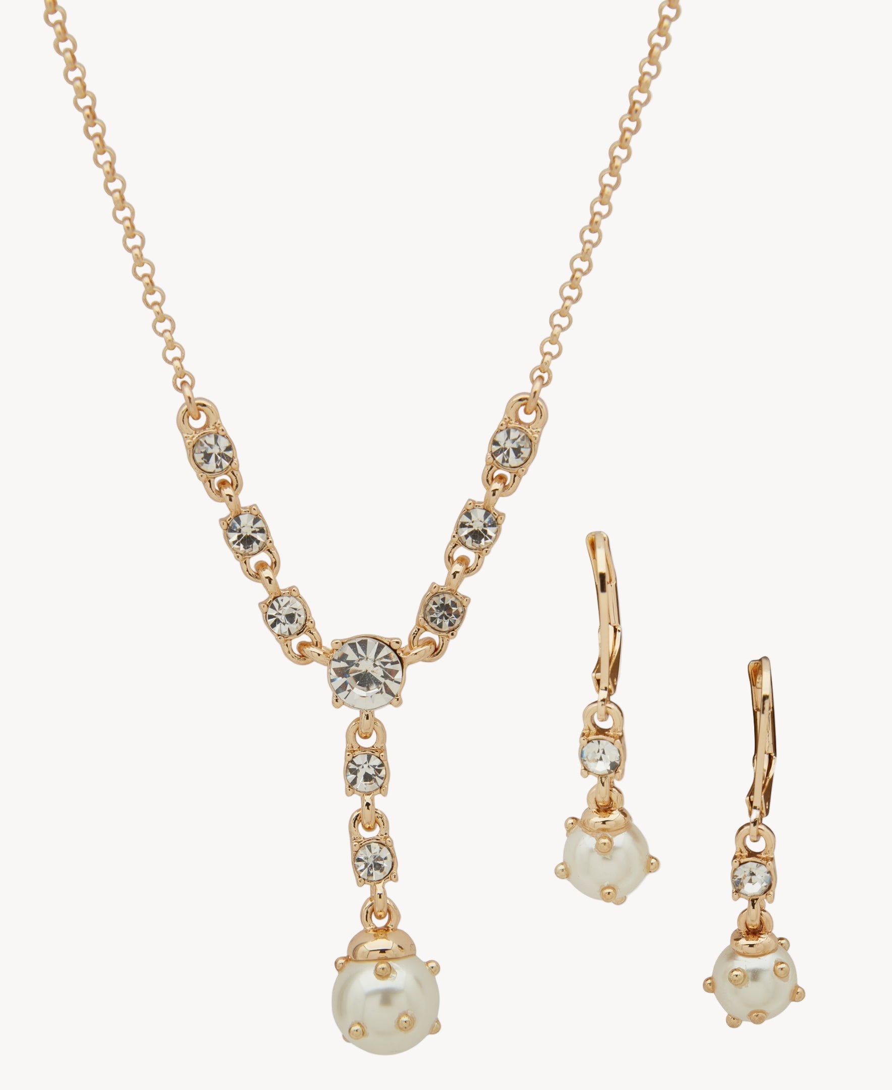 طقم أقراط وقلادة من آن كلاين 01S00263