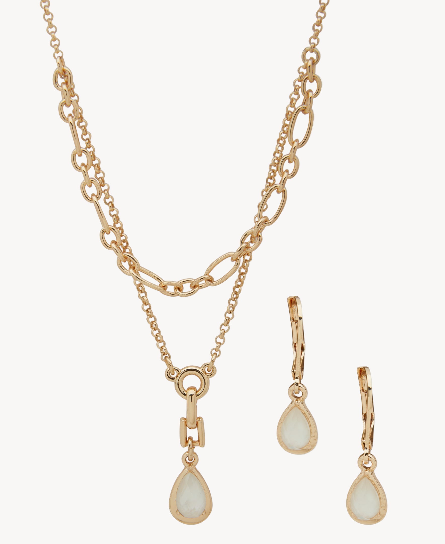 طقم أقراط وقلادة من آن كلاين 01S00267