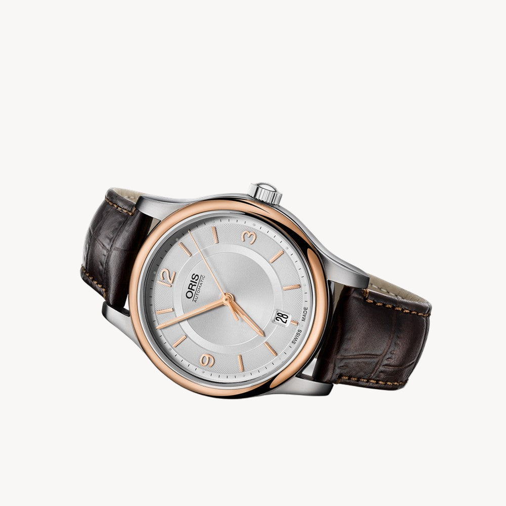 Oris 01 733 7578 4331-07 5 18 10 ساعة كلاسيكية للجنسين