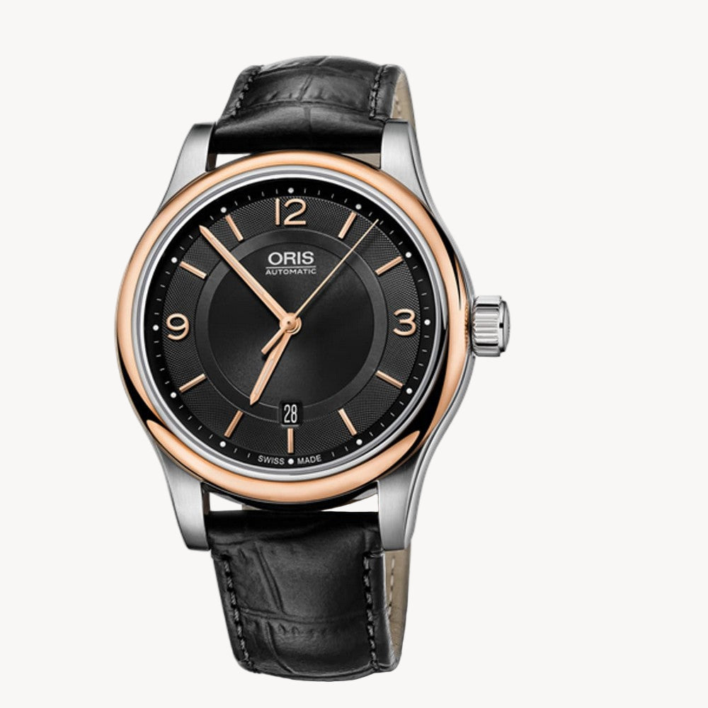 Oris 01 733 7594 4334-07 5 20 11 ساعة أوتوماتيكية كلاسيكية للرجال