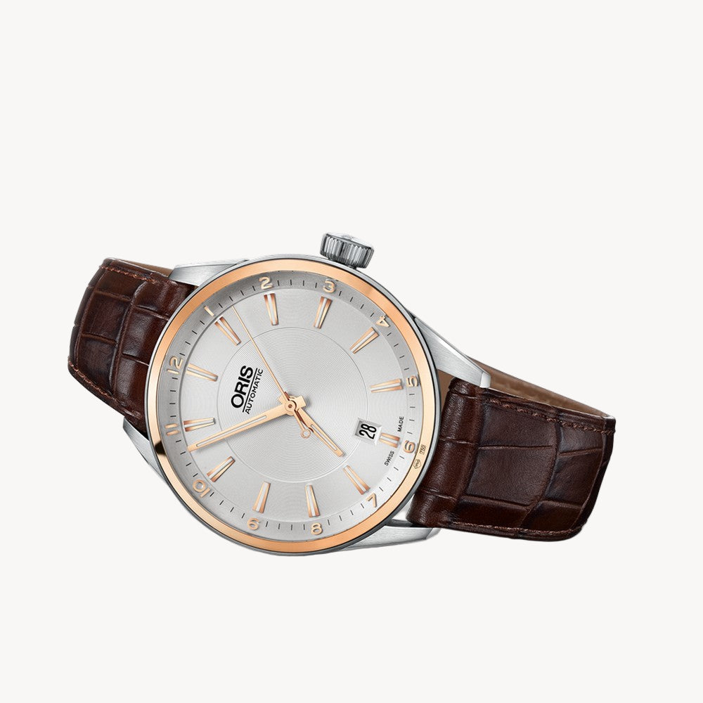 Oris Artix Date 18K rose gold top ring