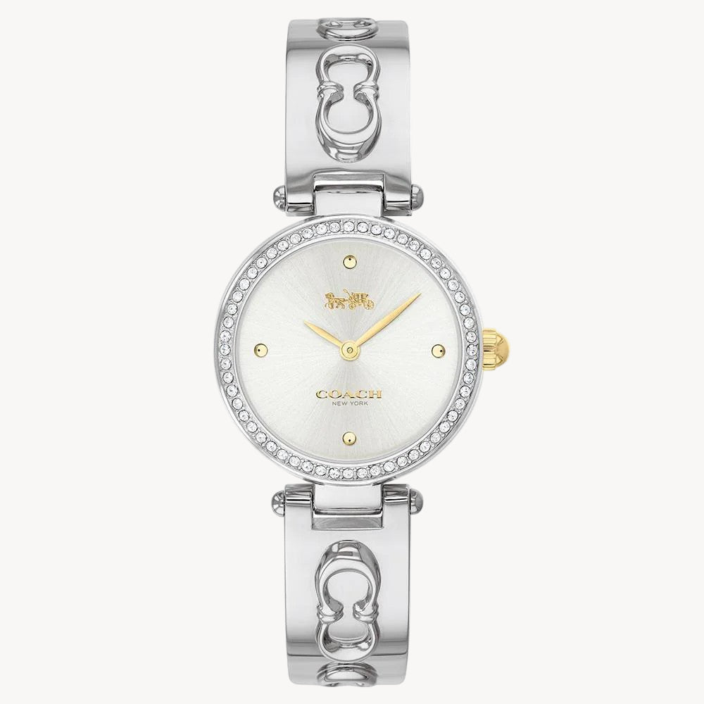 Movement Type: Quartz Basic
Case Diameter: 26.00 mm
Case Thickness: 7.05 mm
Band Width: 6.50 mm
Case Material: Stainless Steel With Crystal
Crystal Material: Mineral
Strap Material: Stainless Steel
Water Resistance: 3 Atm
Clasp Type: Jewelry Clasp