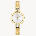 Movement Type: Quartz
Case Diameter: 26.00 mm
Case Thickness: 7.20 mm
Band Width: 8.00 mm
Case Material: Ionic Thin Gold 1 Stainless Steel With Crystal
Crystal Material: Mineral
Strap Material: Ionic Thin Gold 1 Stainless Steel With Crystal
Water Resistance: 3 Atm
Clasp Type: Jewelry Clasp