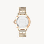 ساعة Coach 14503360 النسائية أودري بمينا أبيض وسوار من الفولاذ المقاوم للصدأ