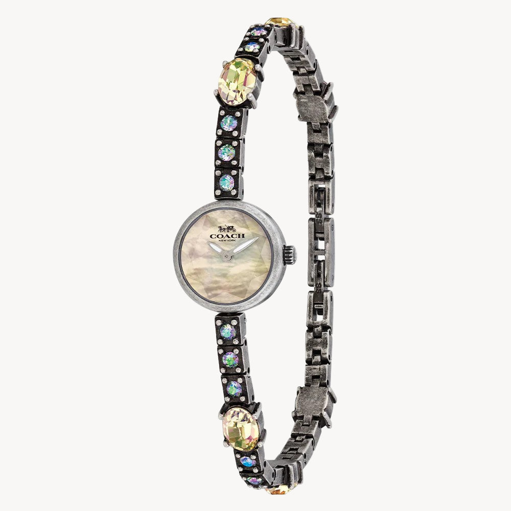 ساعة كوتش جوردين للسيدات بلمسة نهائية عتيقة ومرصعة بالكريستال - 14503435