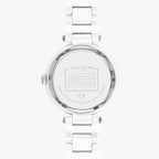 ساعة كوتش بارك النسائية بمينا أبيض 14503450