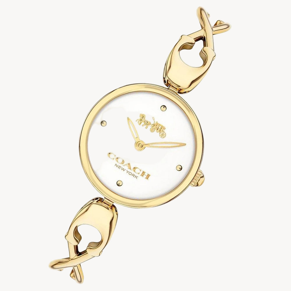 ساعة كوتش كارول الذهبية للنساء بسوار من الفولاذ - 14503749