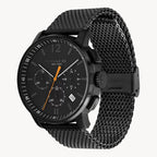 ساعة Coach كرونوغراف بليكر كرونوغراف للرجال بسوار من الفولاذ المقاوم للصدأ باللون الأسود