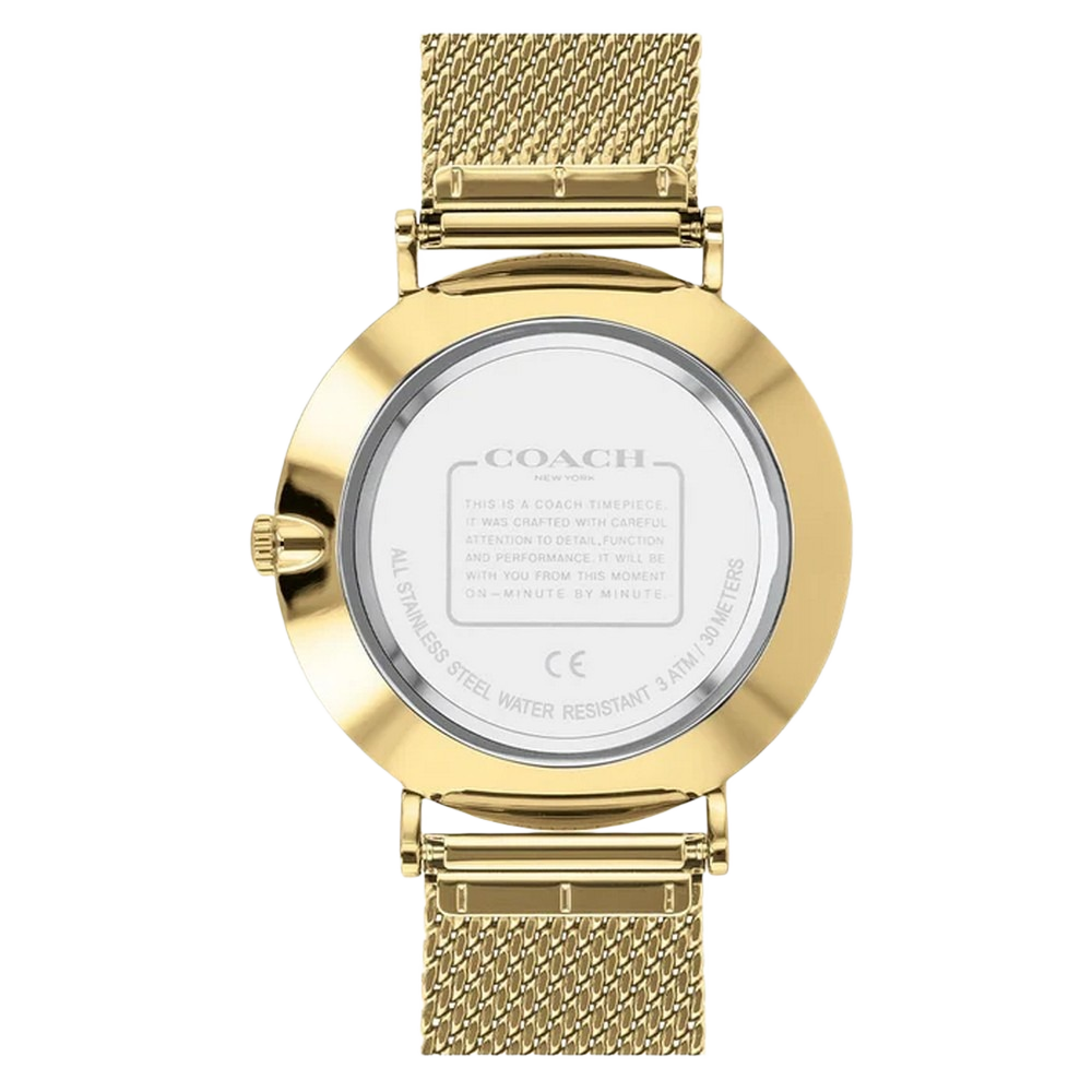 Coach 14602428 Charles Gold Tone Stainless Steel Quartz Men's Watch