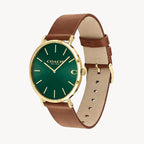 ساعة كوتش تشارلز جرين للرجال من الجلد 14602435