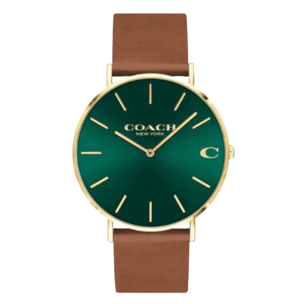 ساعة كوتش تشارلز جرين للرجال من الجلد 14602435