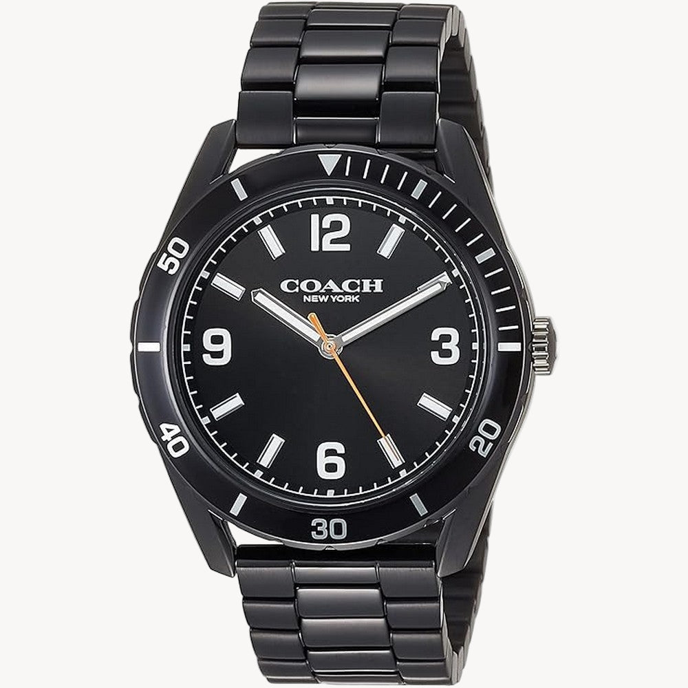 Quartz, water resistant for daily use
Case Size: 44mm
Case Material: Stainless Steel Band Material: Stainless Steel