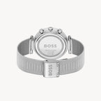 ساعة هوغو بوس 1502693 أندرا كيو تي زد متعددة الوظائف بمينا دائري ذهبي للنساء