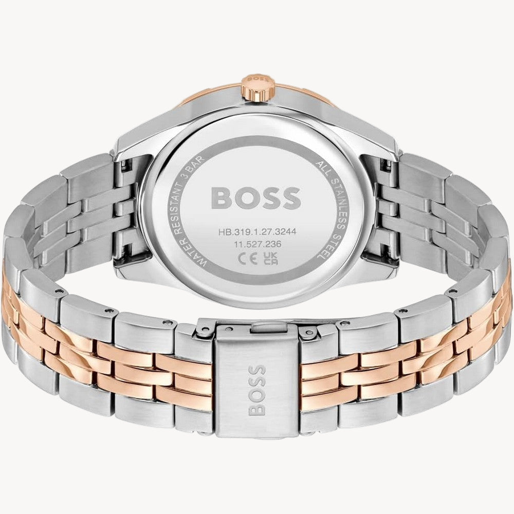 Hugo Boss 1502709 Two-Tone Steel Blue Dial Slim Women's Watch