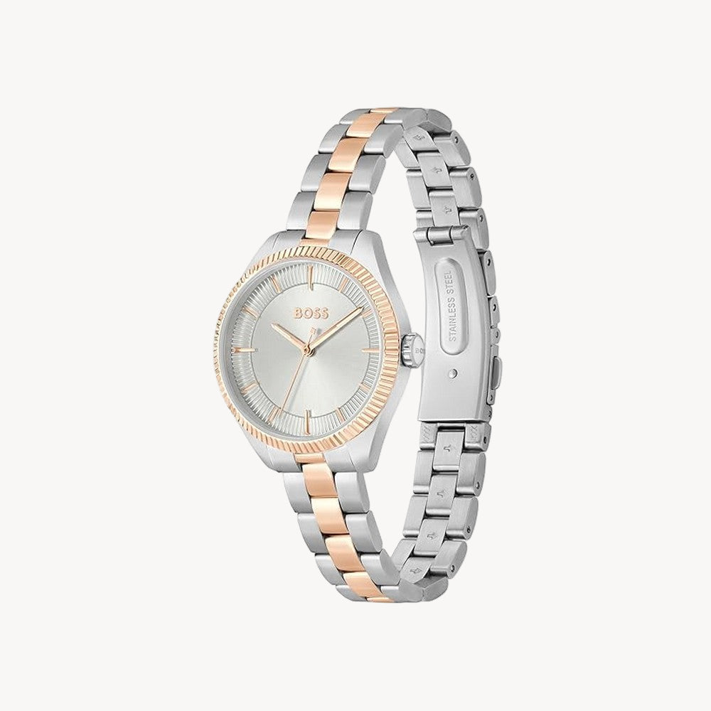 Hugo Boss 1502727 Stainless Steel Analog White Dial Women's Watch
