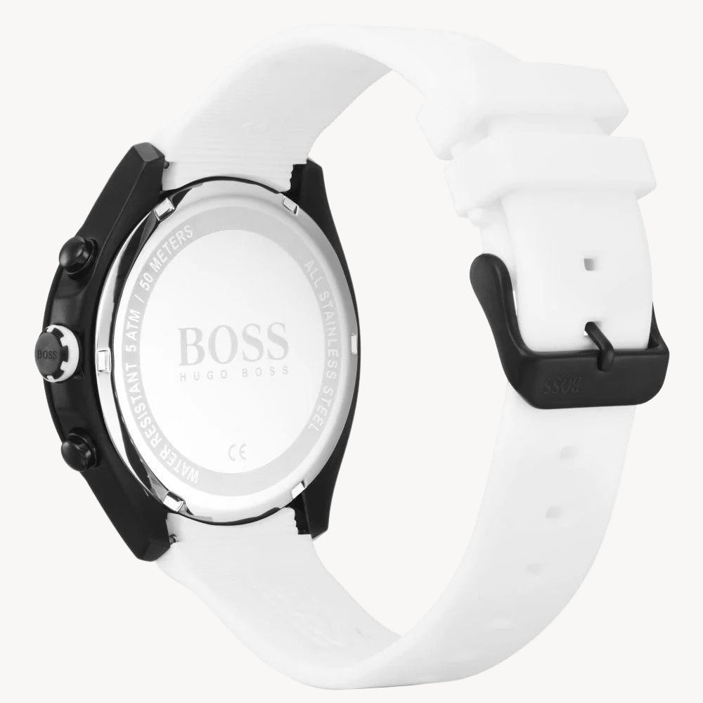 Hugo Boss 1513718 Velocity White Silicone Men's Watch