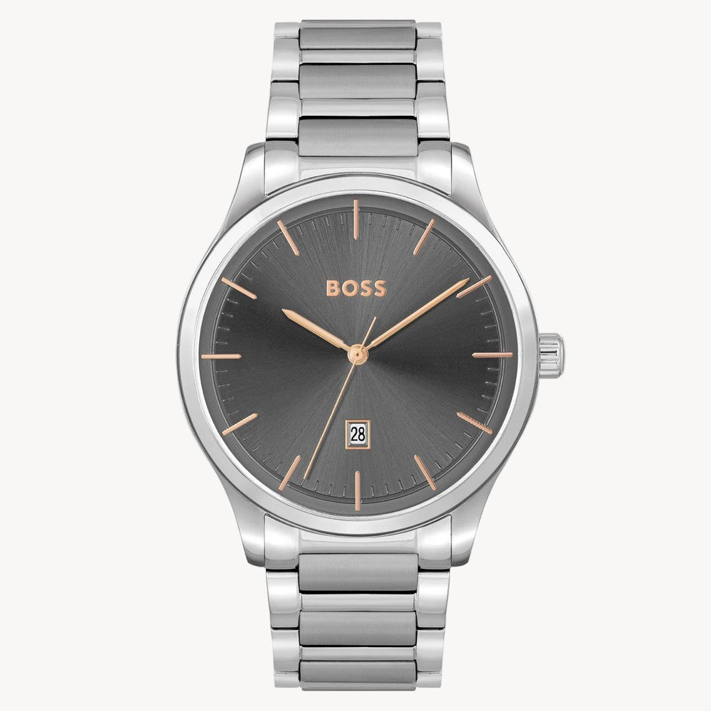 Hugo Boss 1513979 Stainless Steel Grey Dial Men's Watch