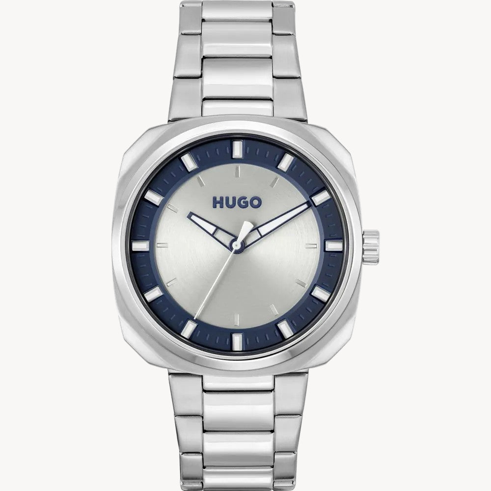 Hugo Boss 1530309 SHRILL Men's Watch Silver WHITE DIAL STAINLESS STEEL WATCH