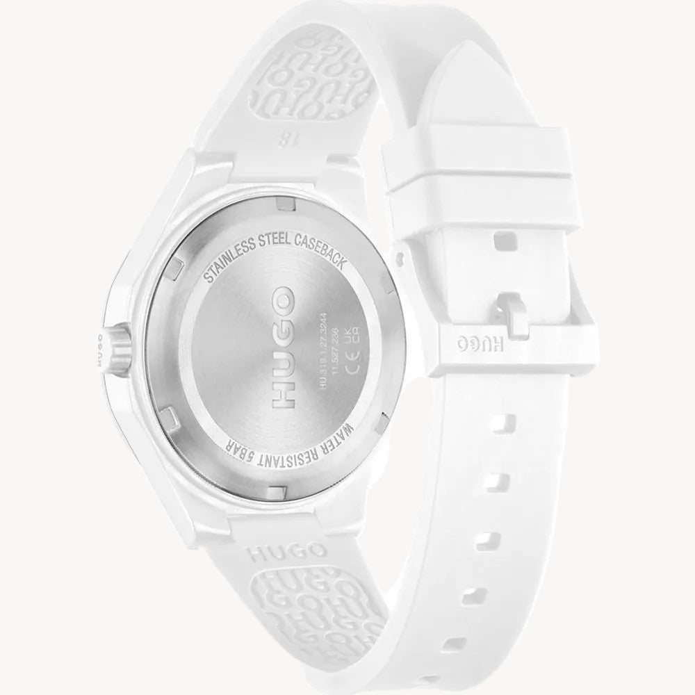 Hugo Boss 1530345 Analogue Quartz Watch for Men #LIT for HIM Collection with Silicone Bracelet