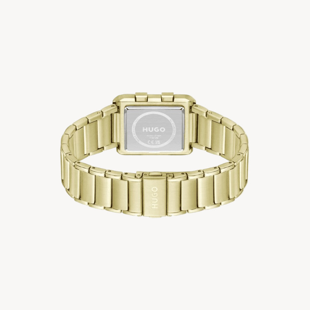 ساعة هوغو بوس 1530359 #Thrive Digital Qtz Digi للرجال بمينا مستطيل أسود