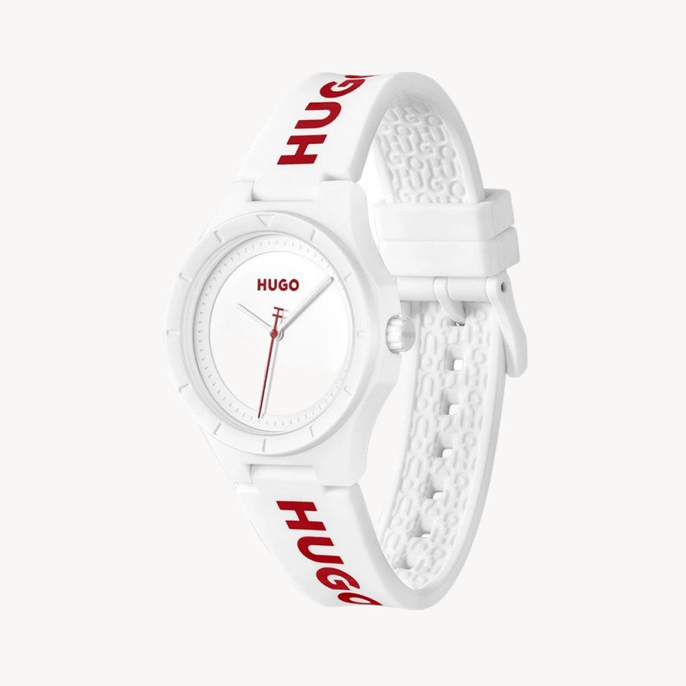 Hugo Boss 1540164 Lit White RubSiliconeber Strap