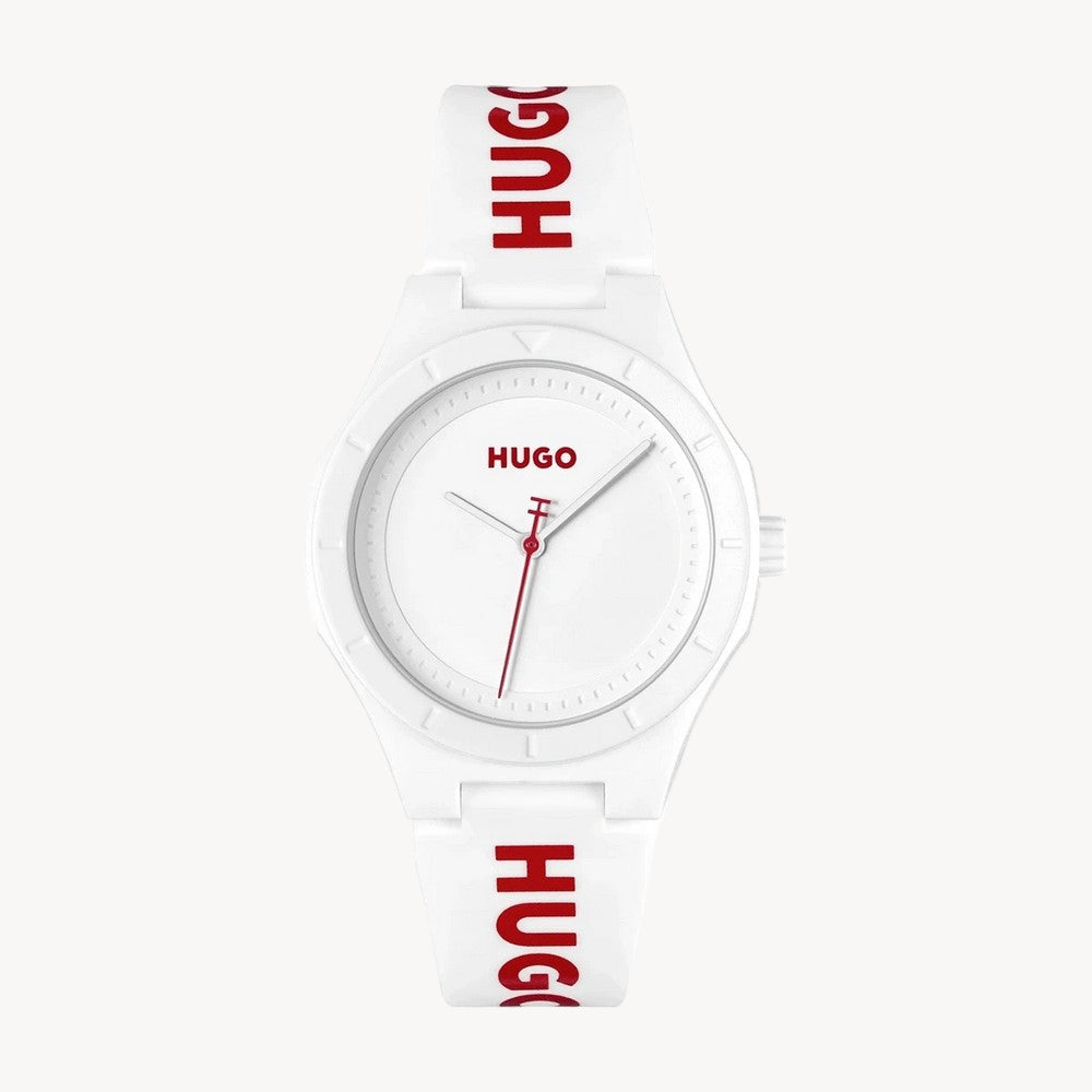 حزام سيليكون أبيض مضيء من BOSS Hugo Boss