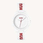 Hugo Boss 1540164 Lit White RubSiliconeber Strap