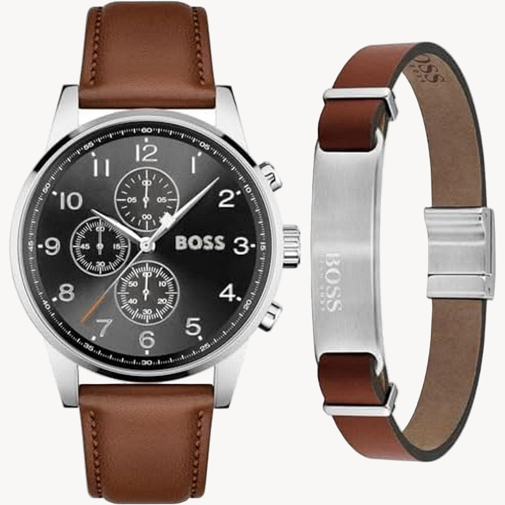 Hugo Boss 1570097 Metronome Men's Watch & Bracelet Gift Set