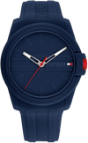 TOMMY HILFIGER  1710595 MEN'S NAVY DIAL NAVY SILICONE WATCH