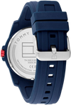 TOMMY HILFIGER  1710595 MEN'S NAVY DIAL NAVY SILICONE WATCH