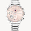 Tommy Hilfiger Analogue Multifunction Quartz Watch for Women with Stainless Steel Bracelet