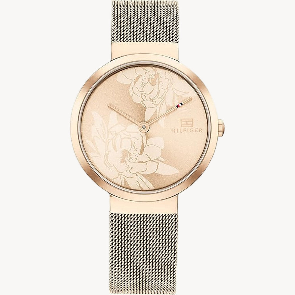 Tommy Hilfiger Libby Women’s 32 mm Rose-Gold Mesh Watch – 1782471