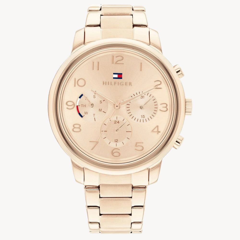 Tommy Hilfiger Carnation Gold Steel Multi-Function Women's Watch - 1782526