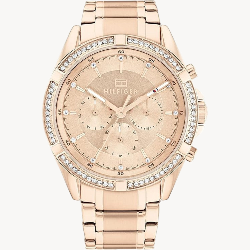 Tommy Hilfiger Kenzie Women’s Rose-Gold Multifunction Watch 1782558 – 40 mm