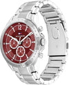 Tommy Hilfiger 1782559 Kenzie Women's Two-Tone Red Dial Watch - 40 mm