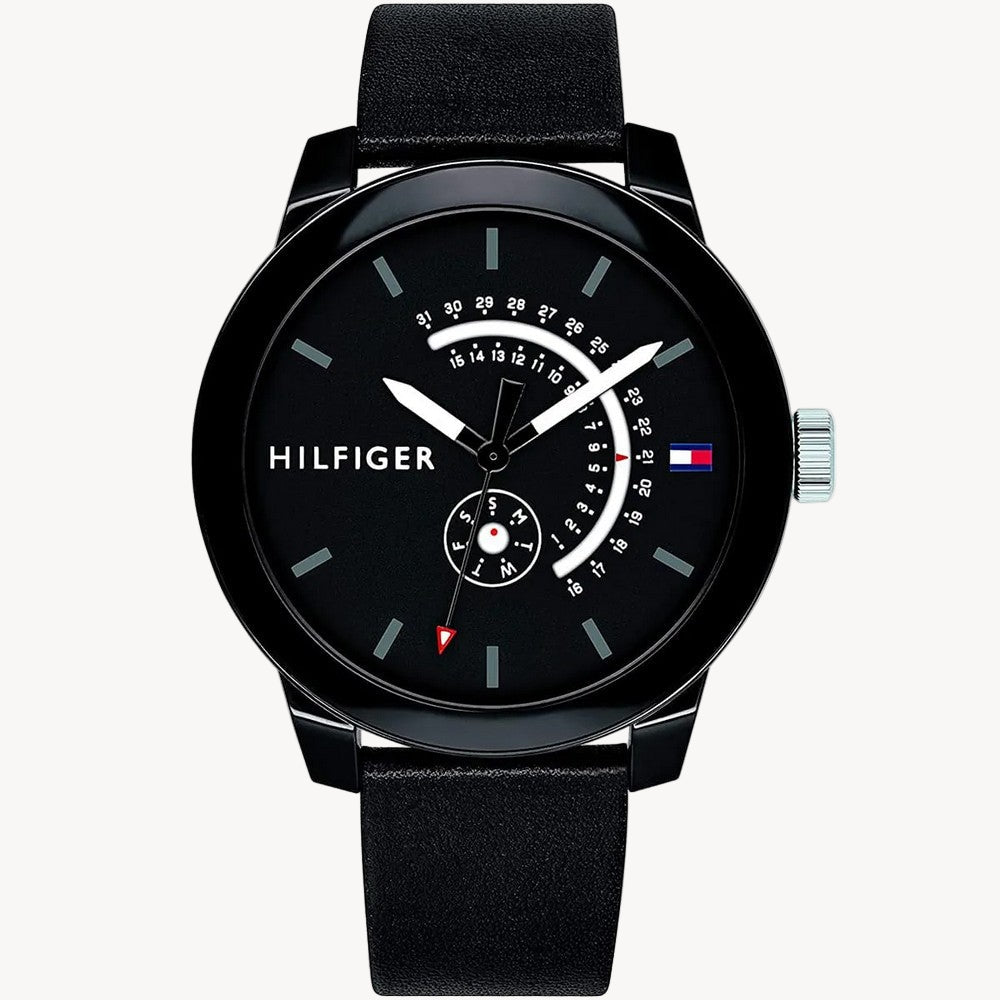 Tommy Hilfiger Denim Men’s Dual-Time Blue Silicone Watch 1791325 – 44 mm