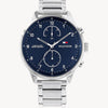 Tommy Hilfiger Chase Men’s Multifunction Blue Dial Stainless Steel Watch 1791575 – 44 mm