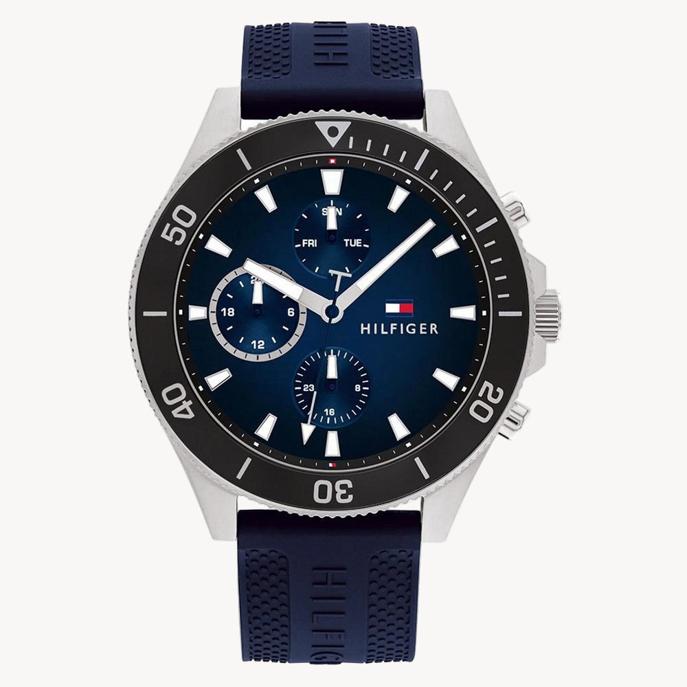 Tommy Hilfiger Larson Men’s Multifunction Blue Dial Watch 1791920 – 46 mm