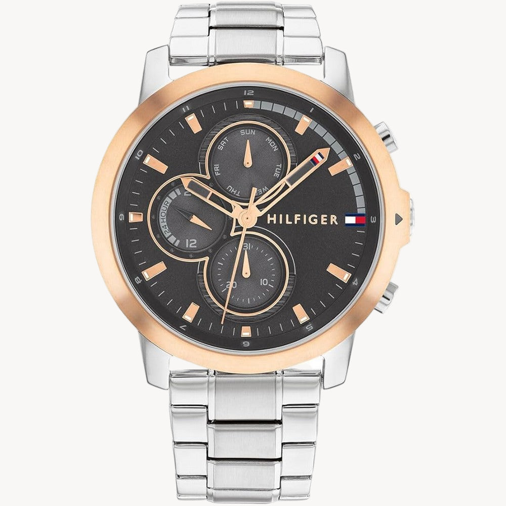 Tommy Hilfiger Jameson Le Men’s 46 mm Black Stainless Steel Watch 1792050