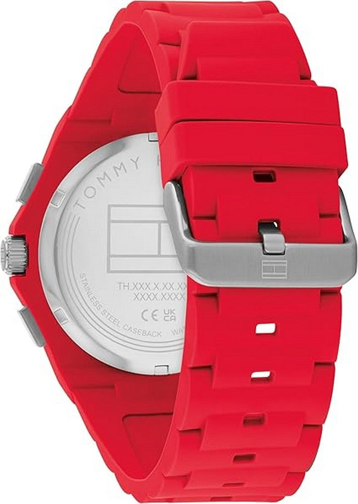 Tommy Hilfiger 1792123 Men's Sporty Multifunction Silicone Wristwatch
